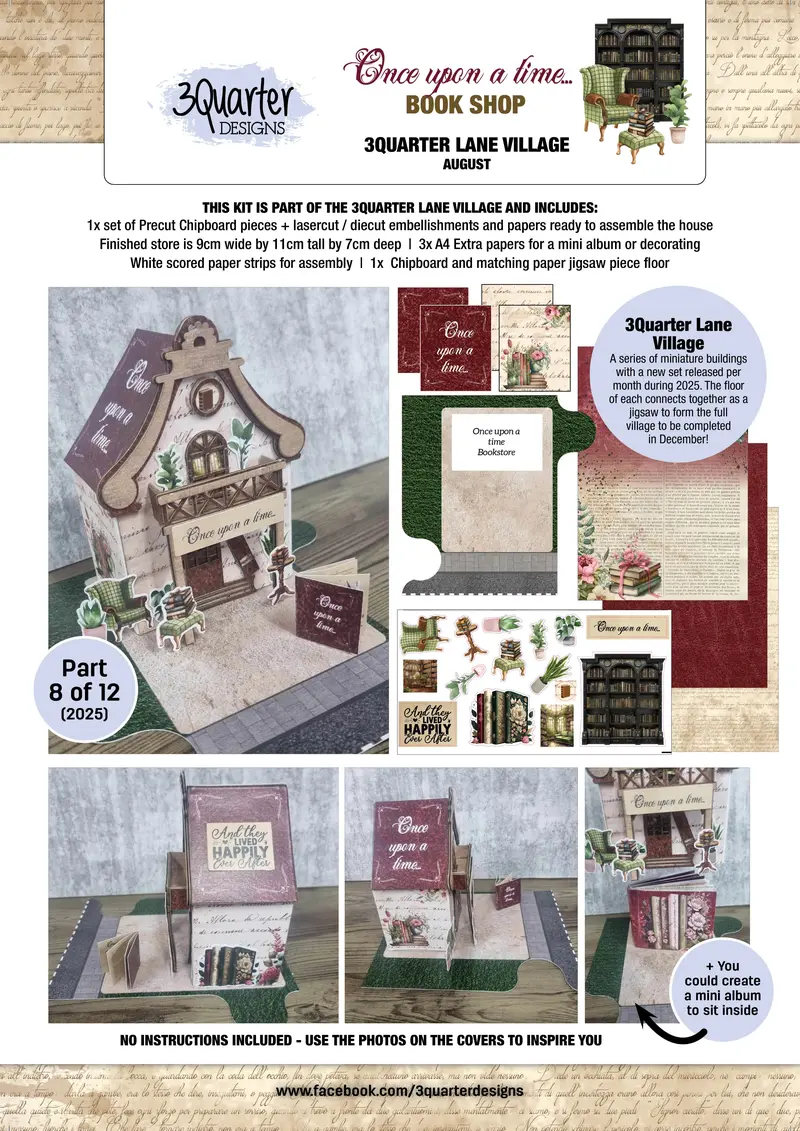 3Quarter Designs Lane Village - Once Upon A Time Book Shop 1