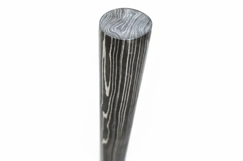 5 Inch Damascus Steel Round Bar Rod For Ring Making Material 1