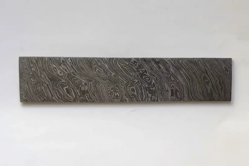 8 Inch Firestorm Pattern Damascus Steel Billet Bar Blank For Custom Knife Making 1