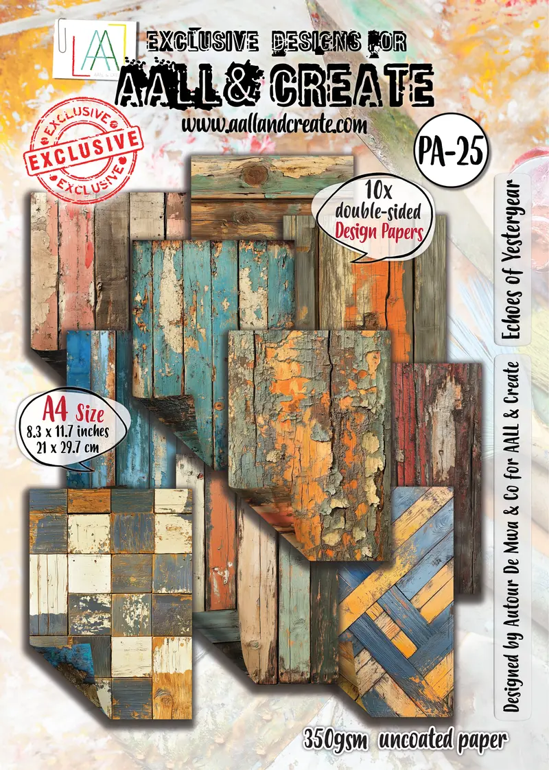 Aall And Create - A4 Design Paper - Echoes Of Yesteryear 1