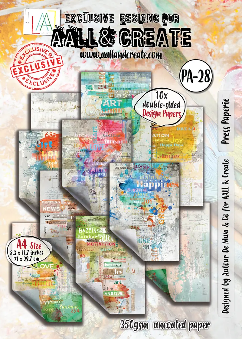 Aall And Create - A4 Design Paper - Press Paperie 1
