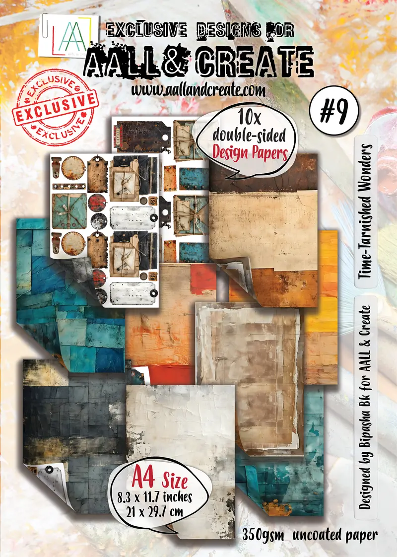 Aall And Create - A4 Design Paper - Time-Tarnished Wonders 1