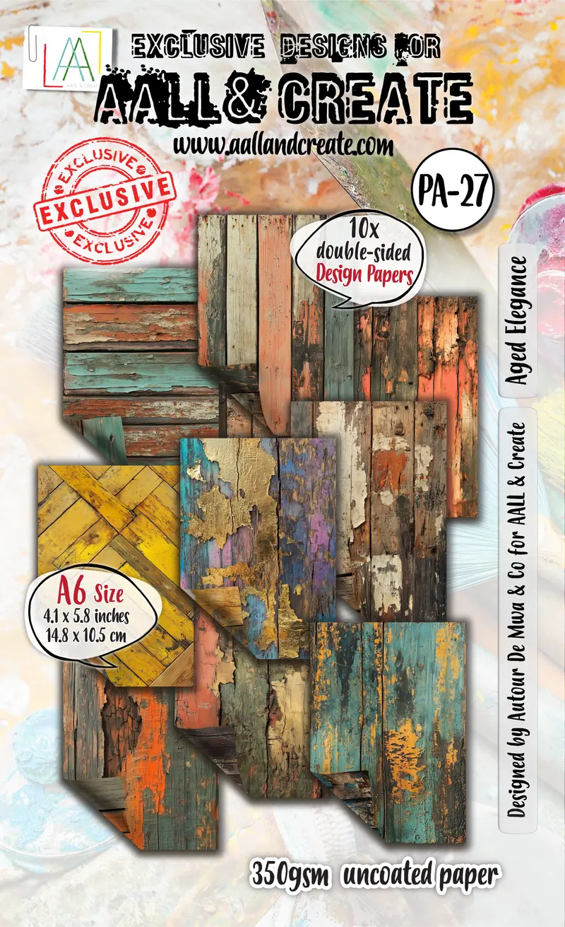Aall And Create - A6 Design Paper - Aged Elegance 1