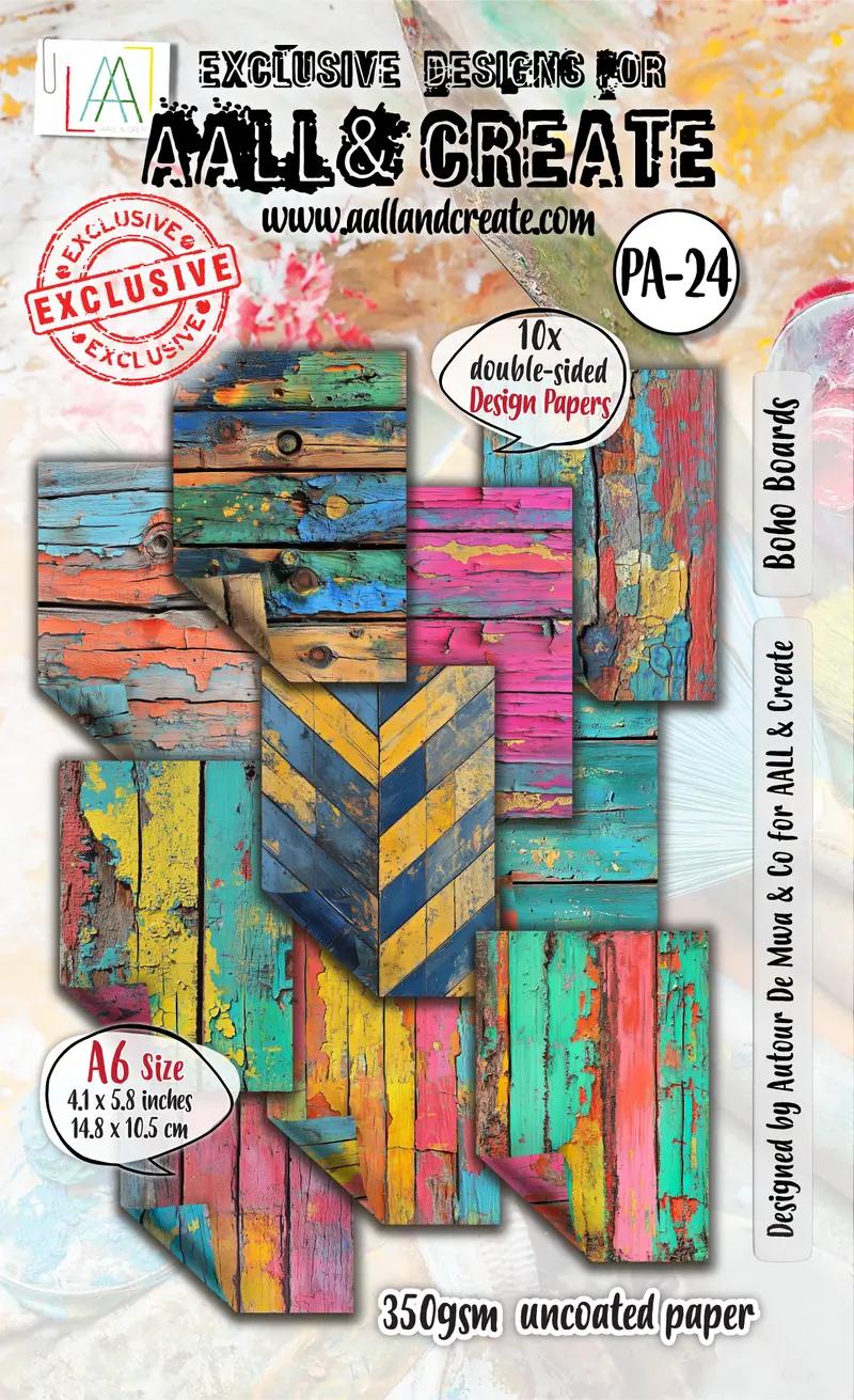 Aall And Create - A6 Design Paper - Boho Boards 1