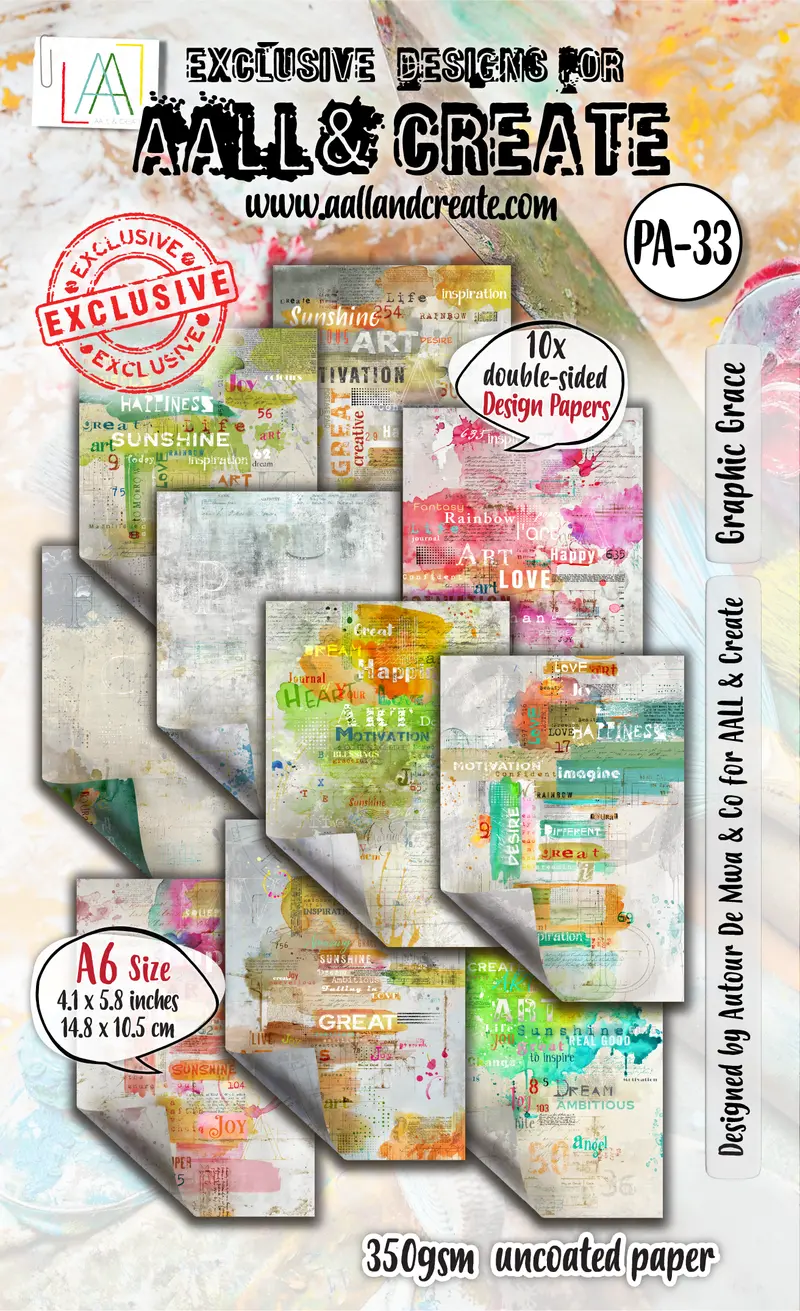 Aall And Create - A6 Design Paper - Graphic Grace 1
