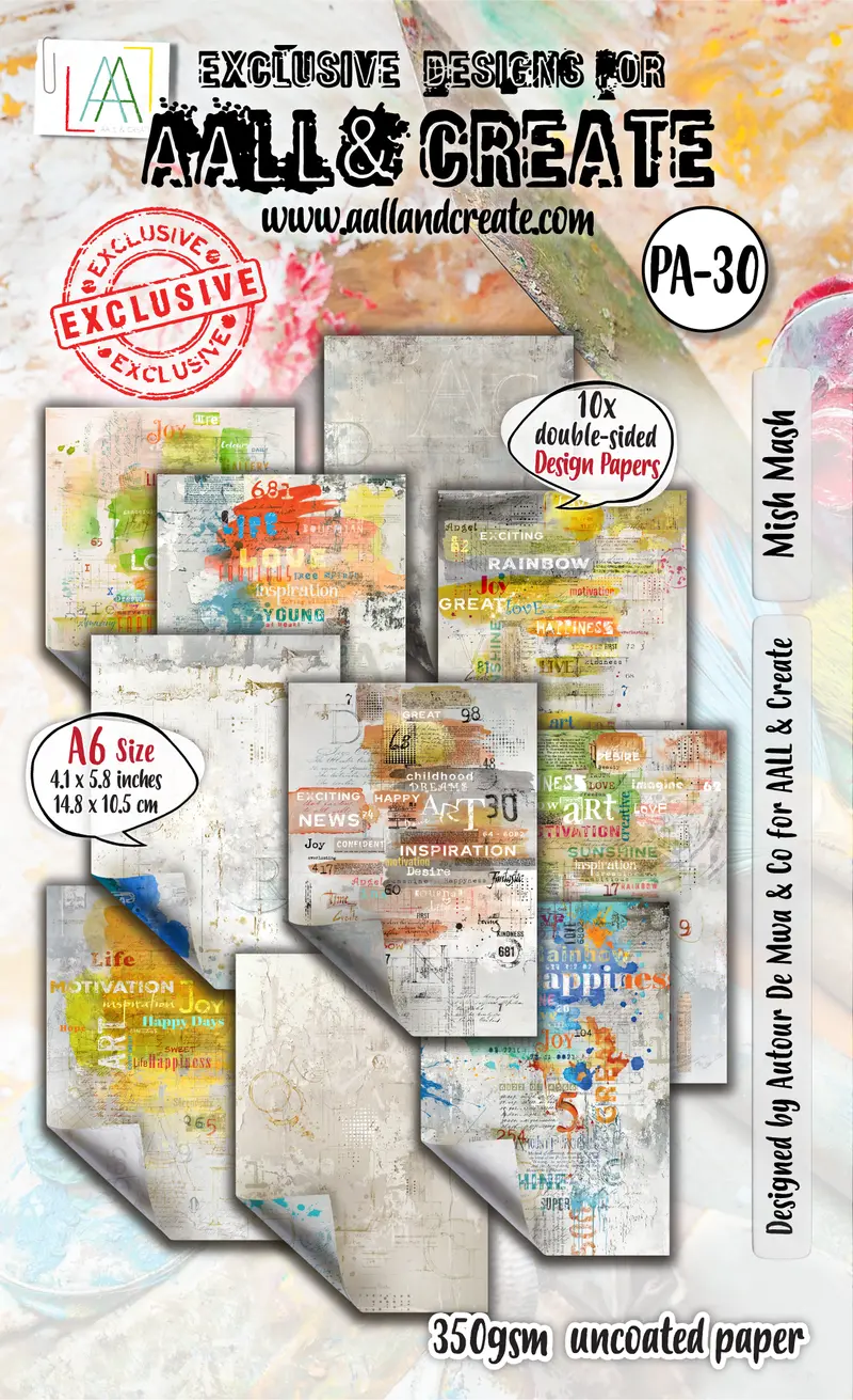Aall And Create - A6 Design Paper - Mish Mash 1