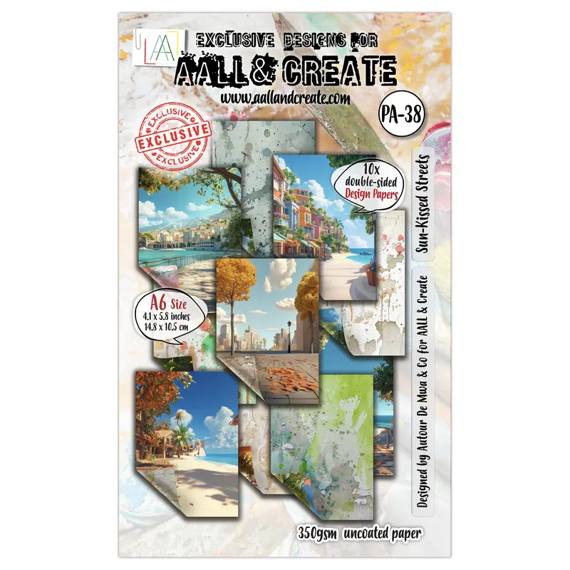 Aall And Create - A6 Design Paper - Sun-Kissed Streets 1
