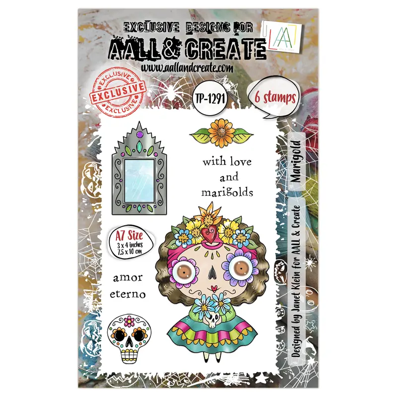 Aall And Create - A7 Stamp Set - Marigold 1