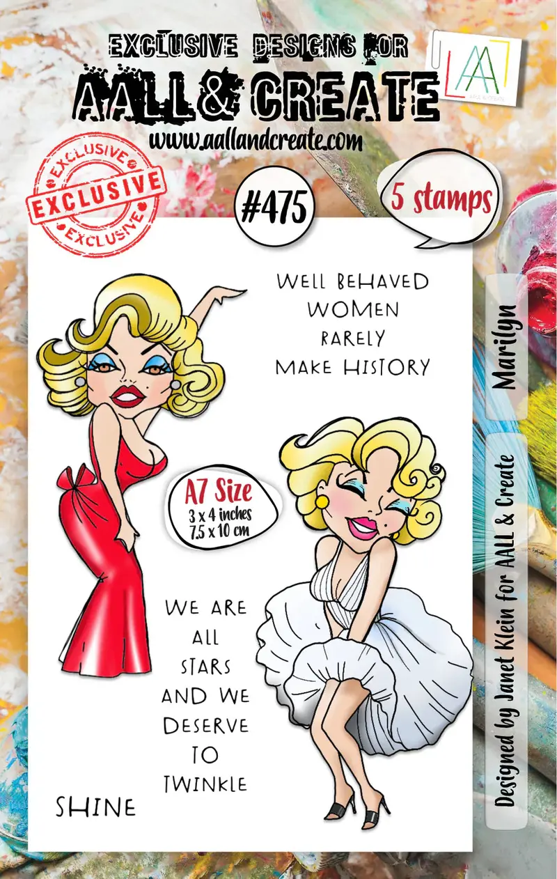 Aall And Create - A7 Stamp Set - Marilyn 1