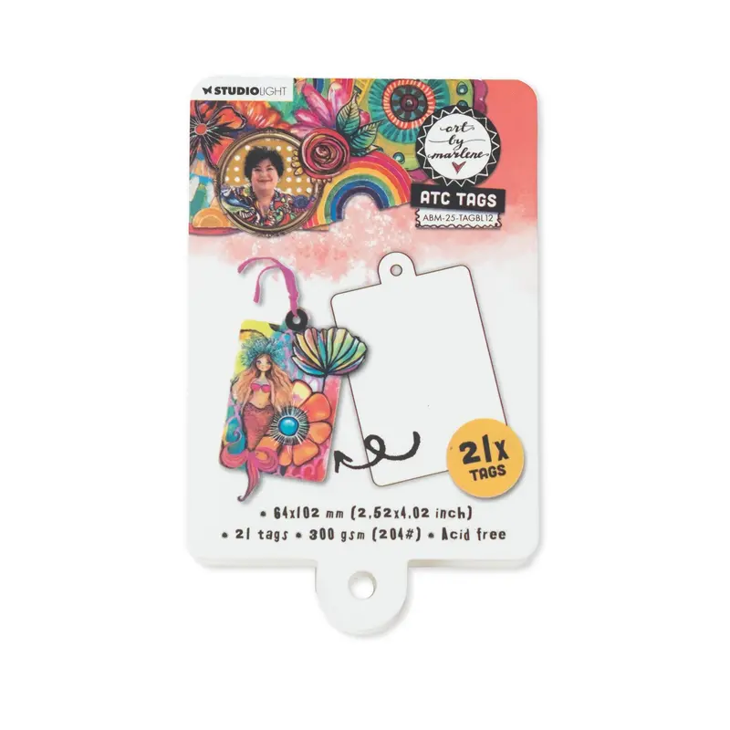 Abm Atc Tags Art By Marlene 64X102x8mm 21 Tags 1