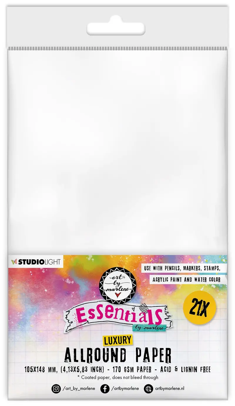 Abm Paper Set Marker And Pencil Paper Essentials 105X148x8mm 21 Sh  Nr.38 1