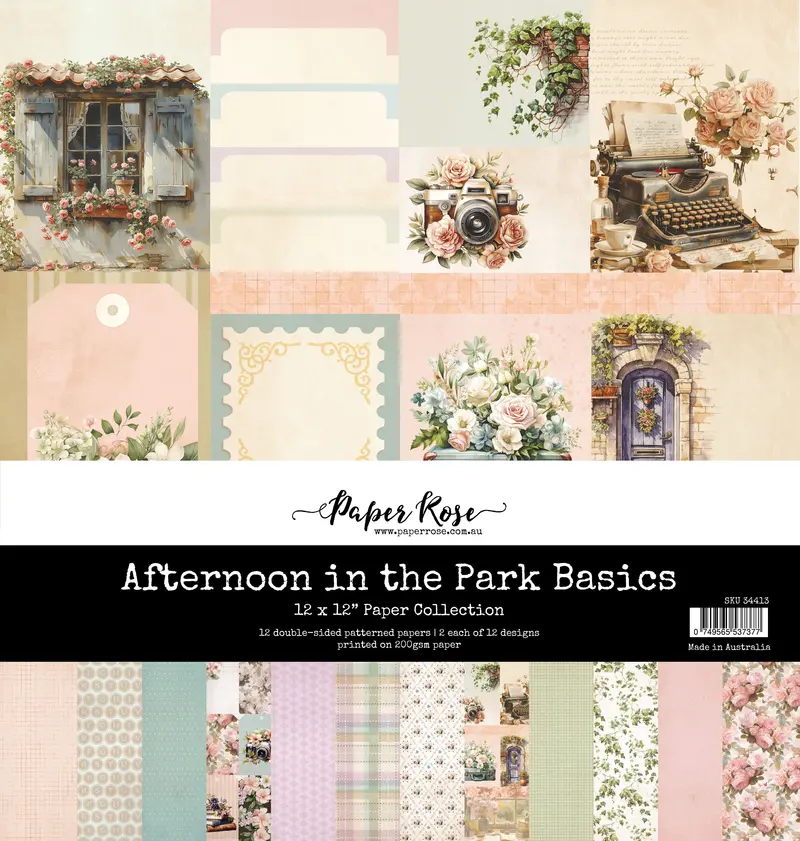 Afternoon In The Park Basics 12X12 Paper Collection  34413 1