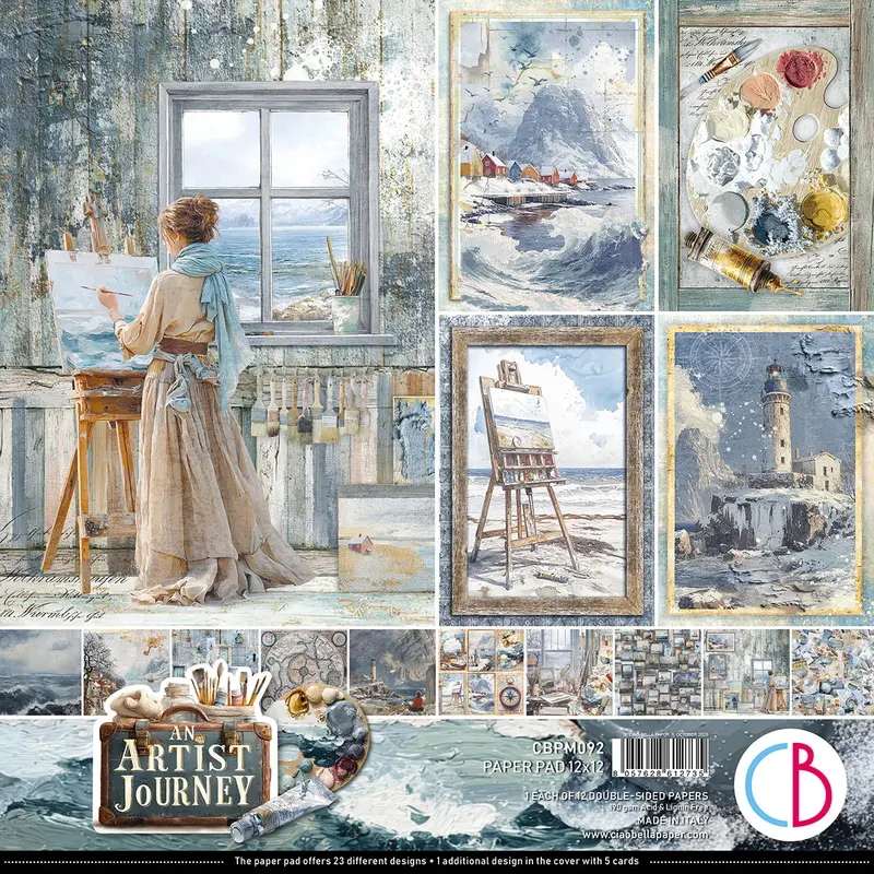 An Artist Journey Paper Pad 12"X12" 12/Pkg 1