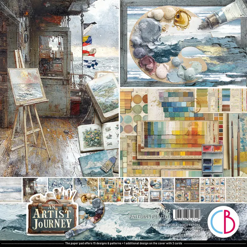 An Artist Journey Patterns Pad 12"X12" 8/Pkg 1