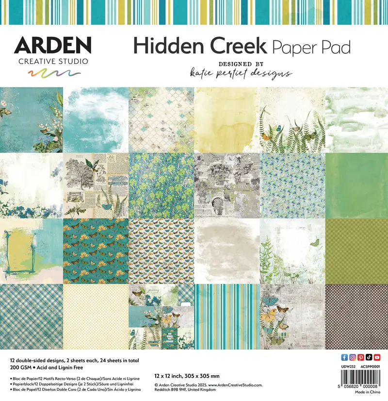 Arden Creative Studio Hidden Creek 12In X 12In Paper Pad 1