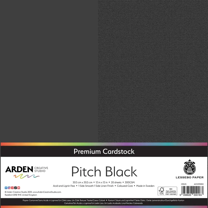 Arden Creative Studio Premium Cardstock 12In X 12In 300Gsm 20 Pack 1