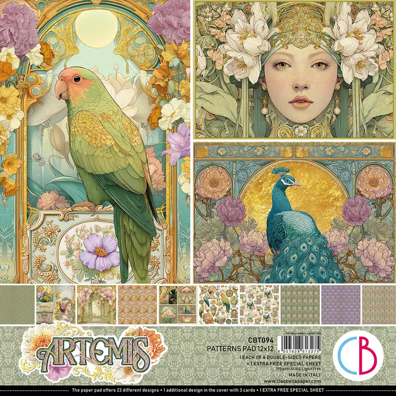 Artemis Patterns Pad 12"X12" 8/Pkg 1