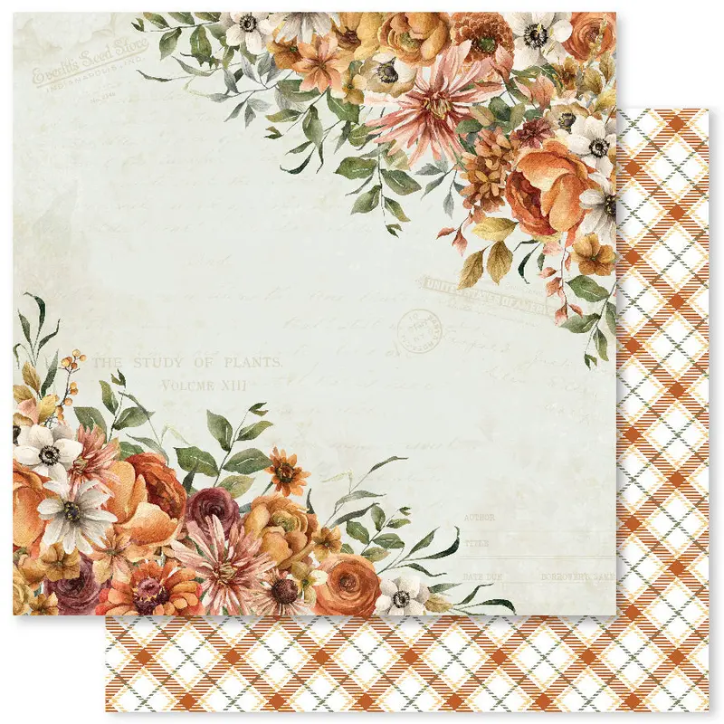 Autumn Florals B 12X12 Paper (12Pc Bulk Pack) 32967 1