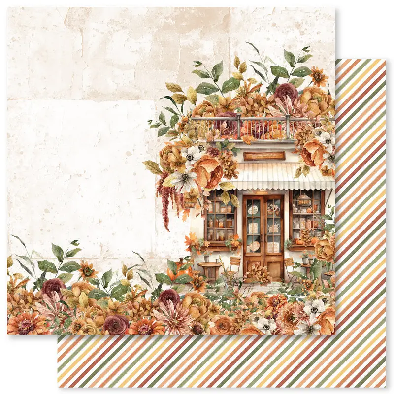 Autumn Florals D 12X12 Paper (12Pc Bulk Pack) 32973 1