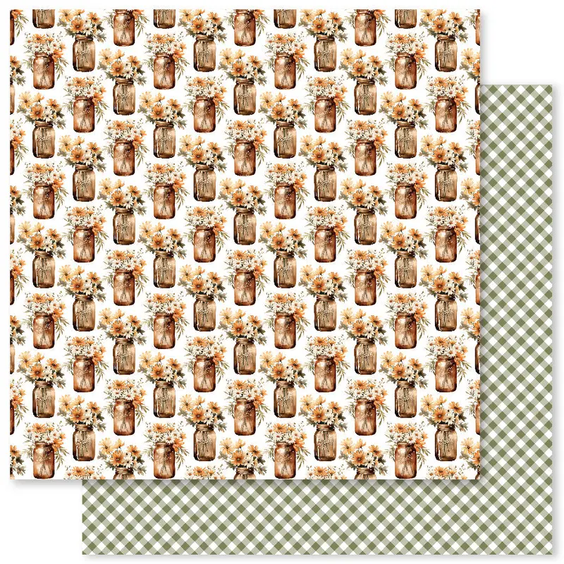 Autumn Florals E 12X12 Paper (12Pc Bulk Pack) 32976 1
