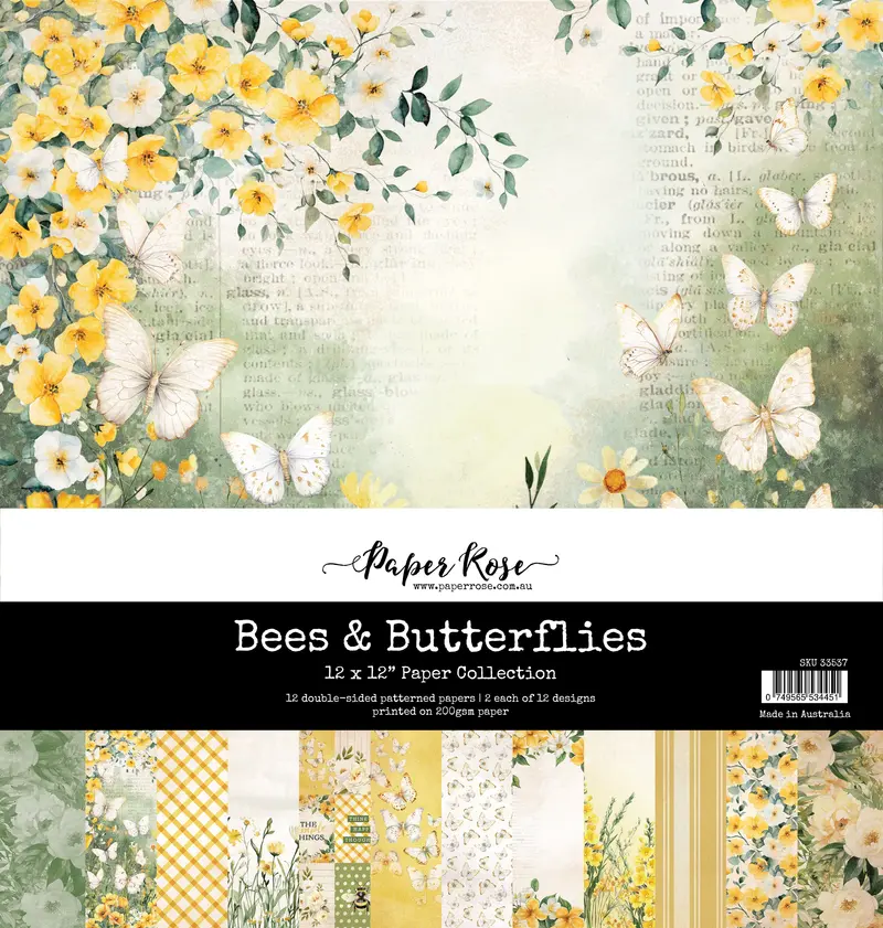 Bees & Butterflies 12X12 Paper Collection 33537 1