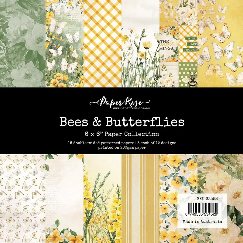 Bees & Butterflies 6X6 Paper Collection 33558 1