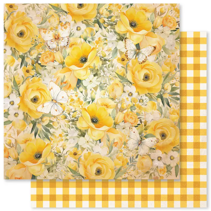 Bees & Butterflies Basics C 12 X 12 Paper (12 Pc Bulk Pack) 33570 1