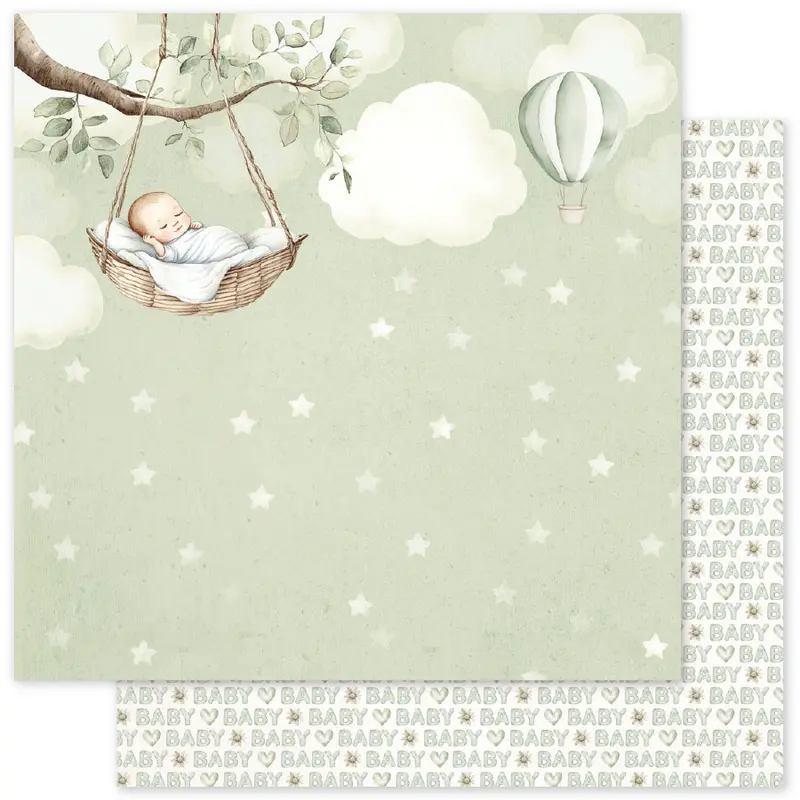Boho Baby B 12X12 Paper (12Pc Bulk Pack) 35077 1