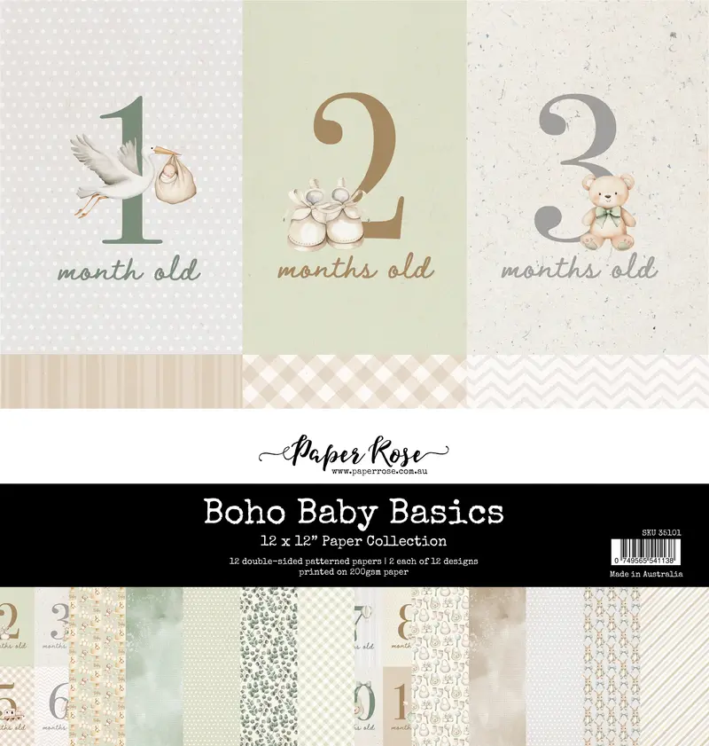 Boho Baby Basics 12X12 Paper Collection 35101 1