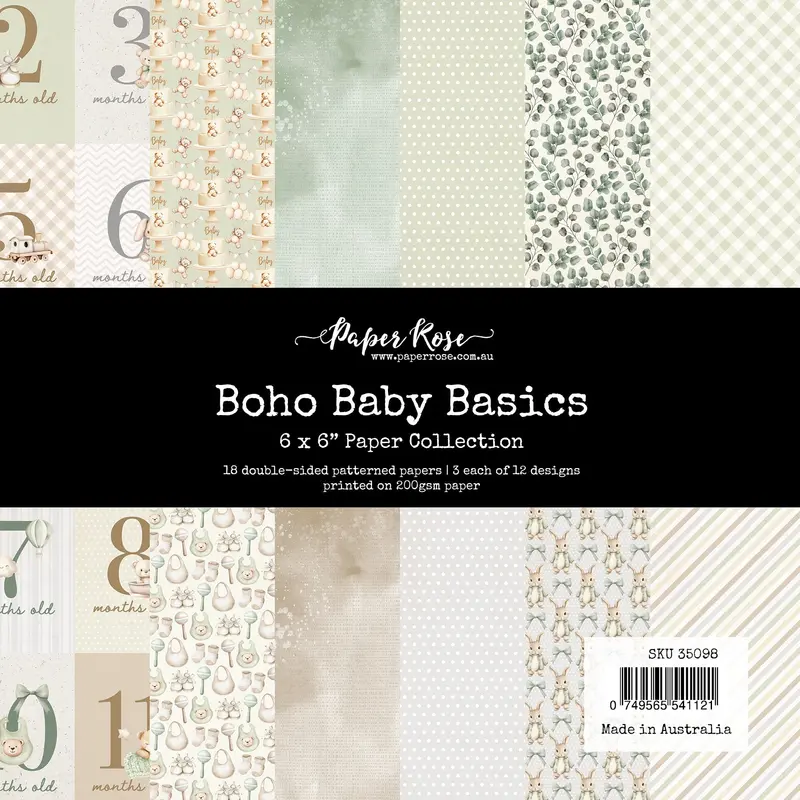 Boho Baby Basics 6X6 Paper Collection 35098 1