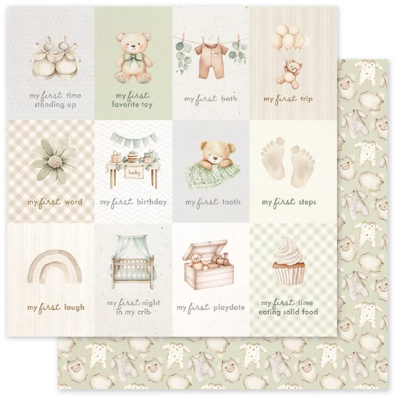 Boho Baby E 12X12 Paper (12Pc Bulk Pack) 35086 1
