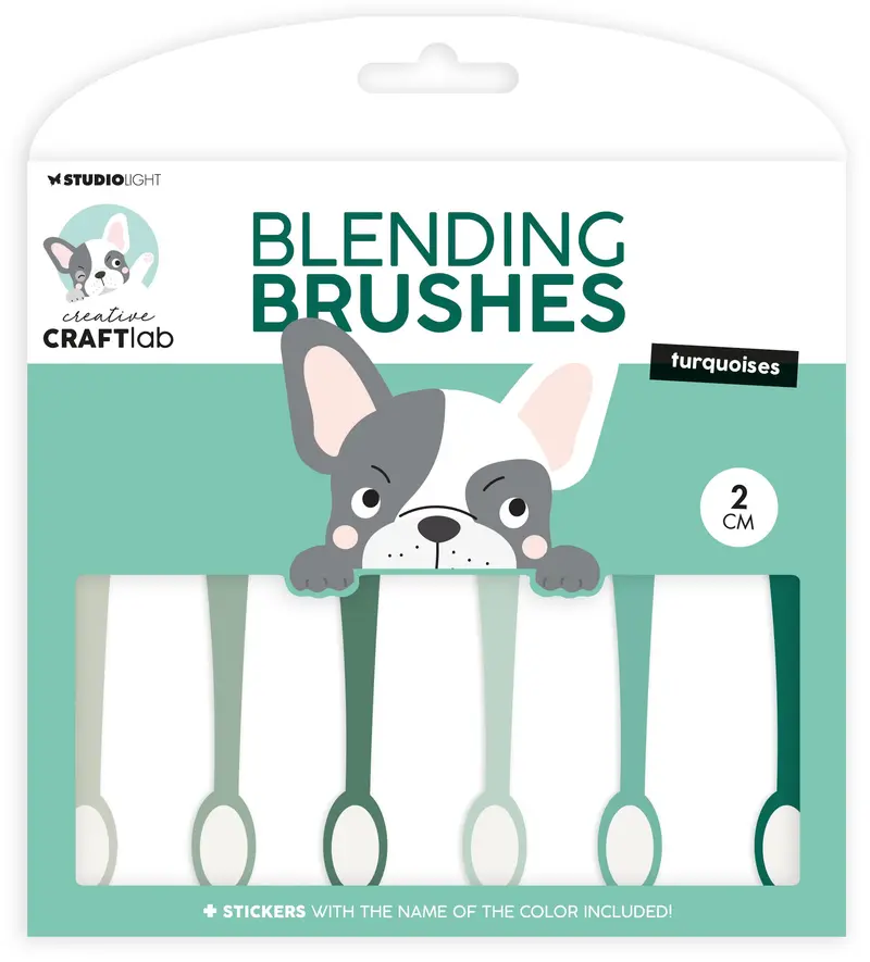 Ccl Blending Brushes 2Cm Soft Brush Turquoises Essentials 6 Pc 1