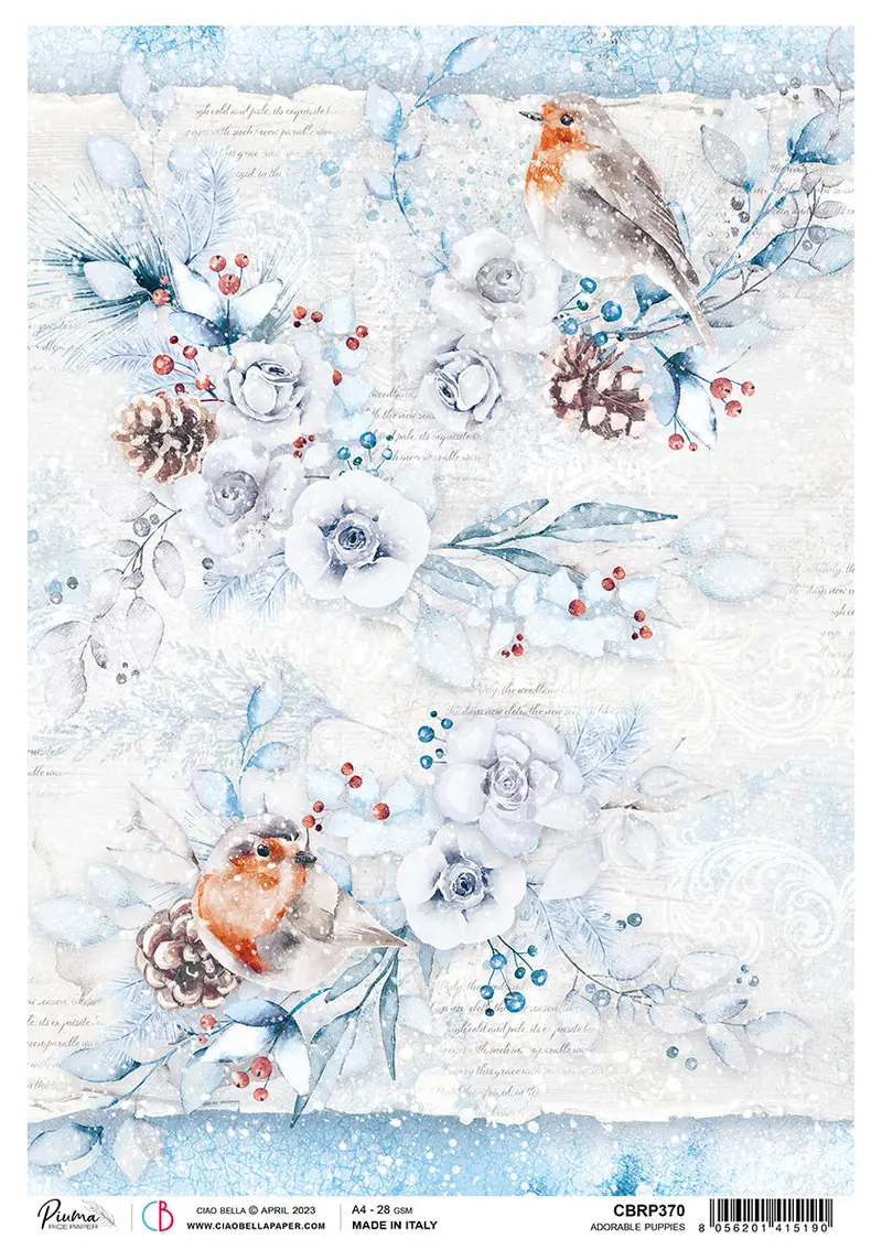 Ciao Bella Rice Paper A4 Piuma Magic White - 5 Sheets 1
