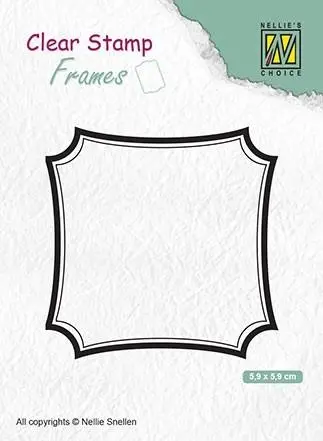 Clear Stamp Frame Square 2.5 X 2.5 Inches 1