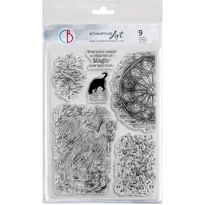 Clear Stamp Set 6"X8" Enchantments 1