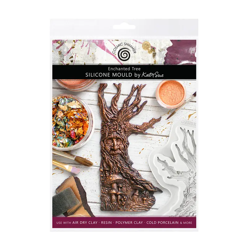 Cosmic Shimmer Enchanted Tree Silicone Mould 1