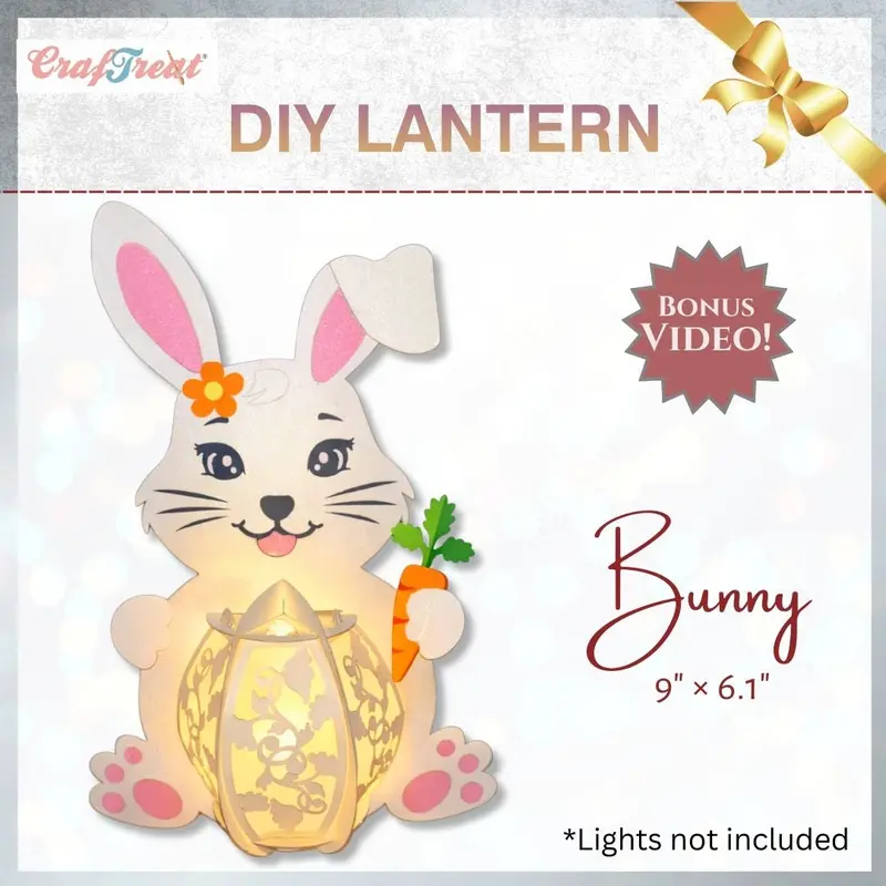 Craftreat Diy Paper Lanterns - Bunny 1