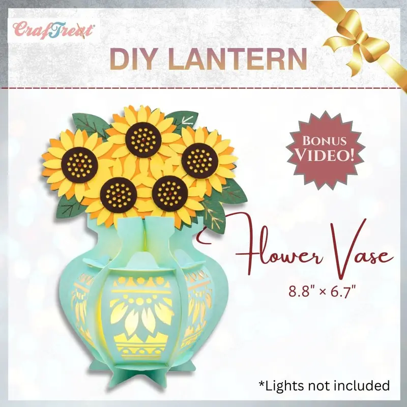 Craftreat Diy Paper Lanterns - Flower Vase 1