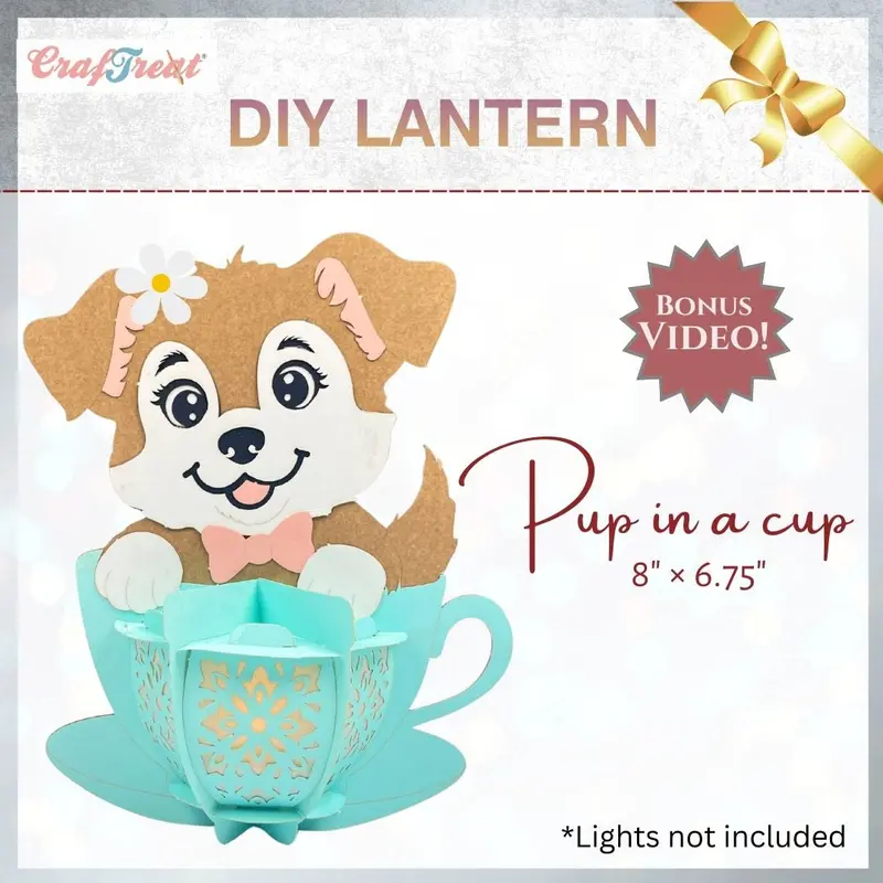 Craftreat Diy Paper Lanterns - Pup In A Cup 1