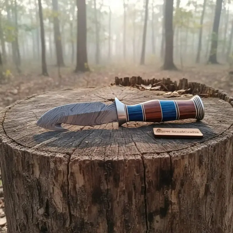 Custom Handmade Hunting Gut Hook Skinner Knife. 2
