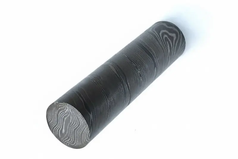 Damascus Steel Rod – 5” Length | Ideal For Ring Making, Knife Crafting & Custom Projects 1