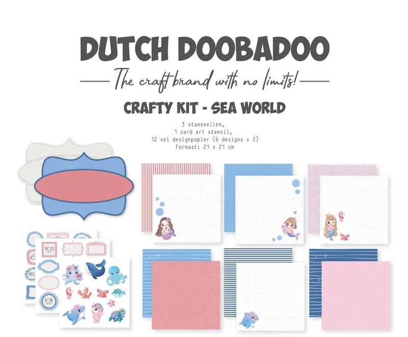 Dutch Doobadoo Ddbd Craftykit Sea World 1