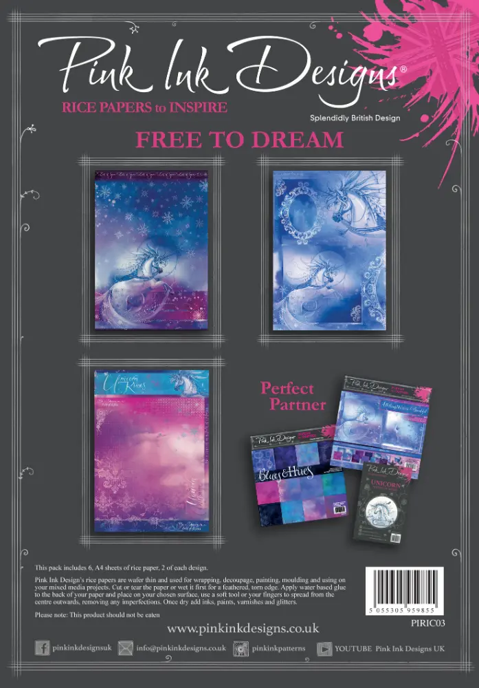 Free To Dream A4 Rice Paper 1