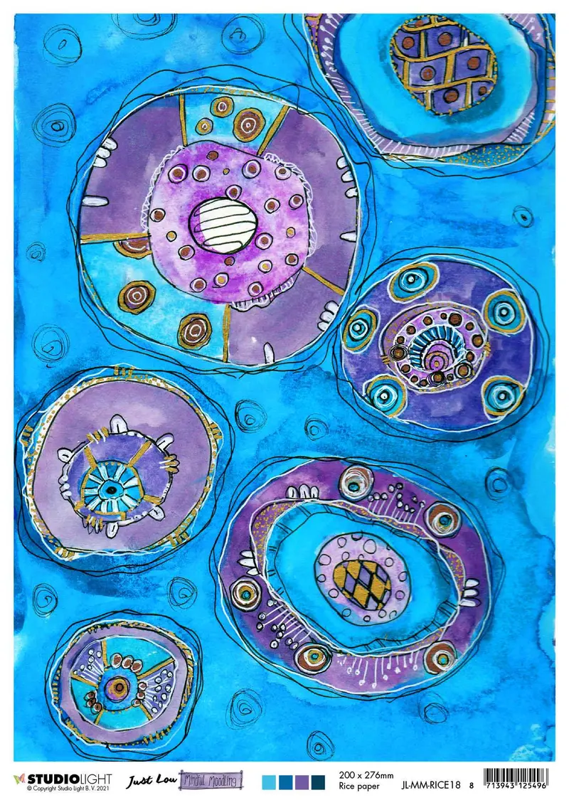 Jl Rice Paper Blue Moodle Mindful Moodling 210X297mm Nr.18 1
