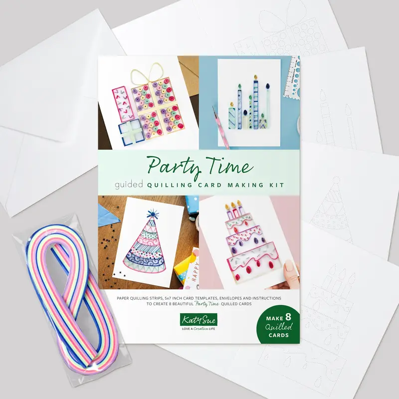 Katie Sue Party Time Guided Paper Quilling Card Making Kit 1