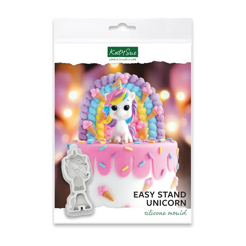 Katy Sue Easy Stand Unicorn Silicone Mould 1