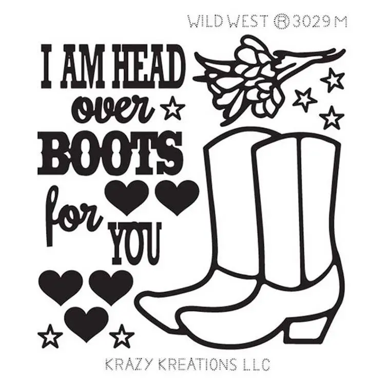 Krazy Kreations Sticker - Wild West 1