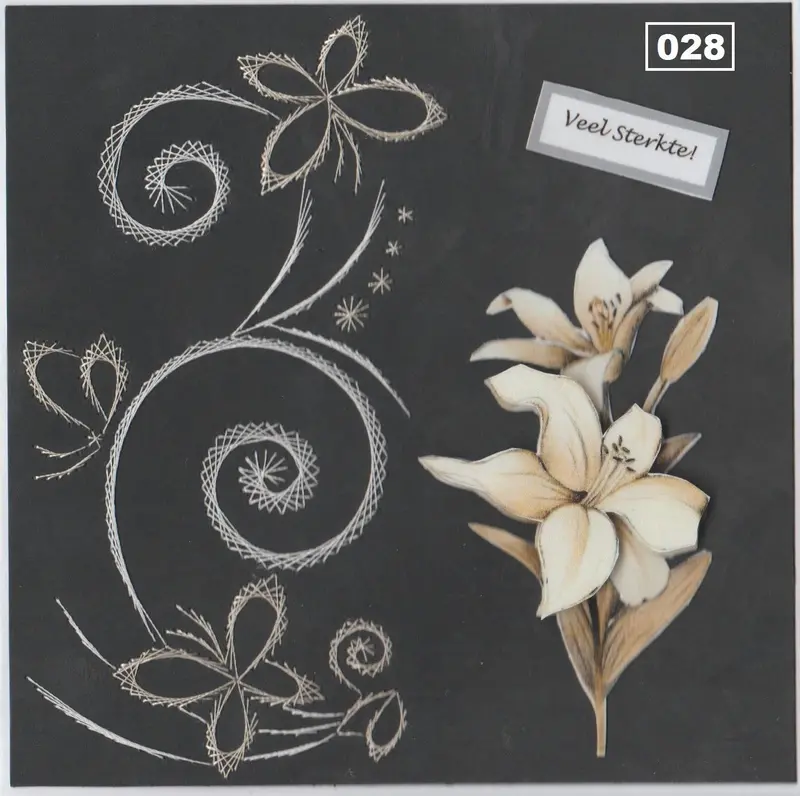 Laura's Design Digital Embroidery Pattern - Butterfly Flower Swirl 1