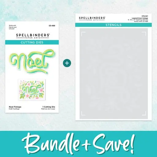 Layered Noel Foliage Stencil & Die Bundle From The Layered Christmas Stencils Collection 1