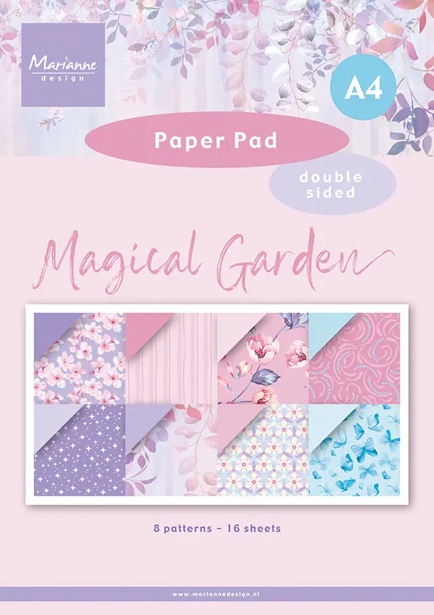 Marianne Design A4 Paper Pad - Magical Garden 1